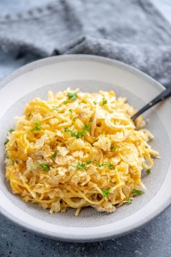 Slow Cooker Chicken Noodle Casserole