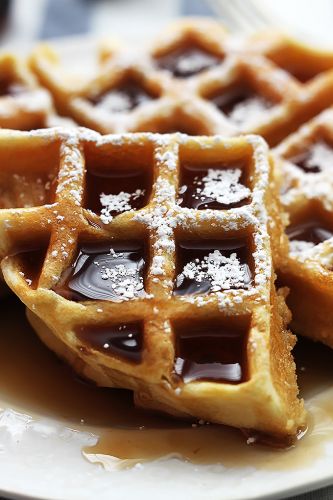 4-Ingredient Dutch Cream Waffles