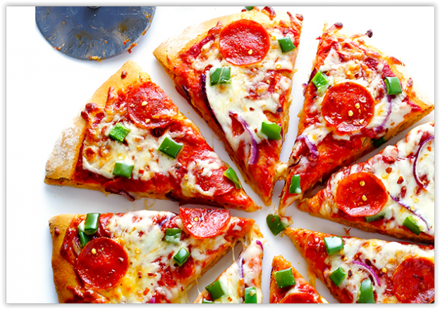 10. Healthy pizza