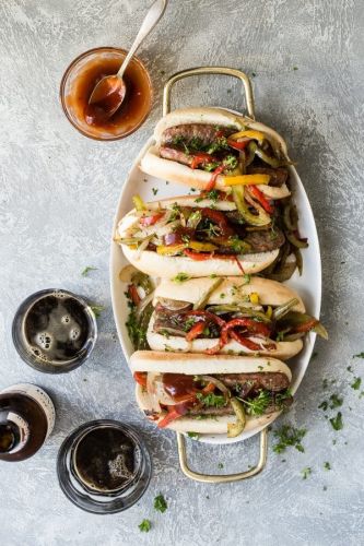 One Pan Sausage and Peppers Sandwich