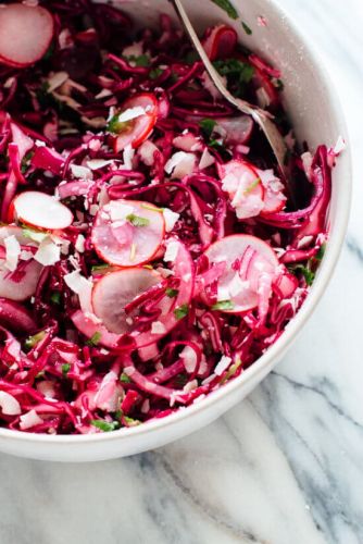 Hot Pink Coconut Slaw