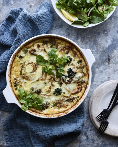 Broccoli Fontina Quiche