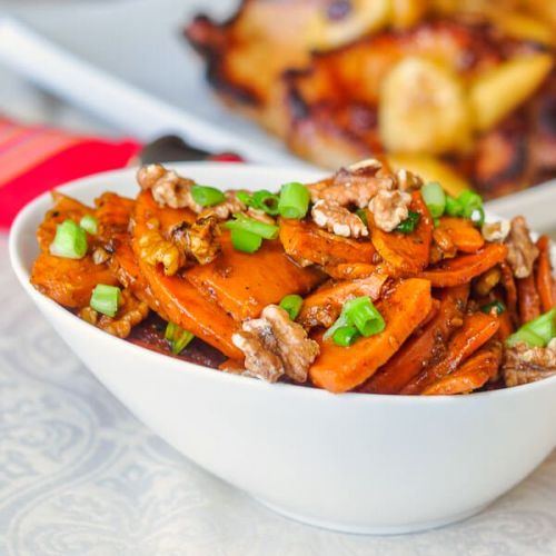 Stir-fried Orange Walnut Sweet Potatoes