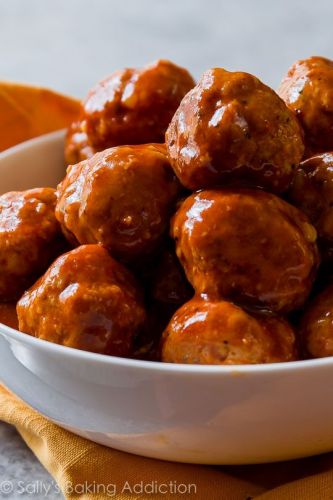 Slow Cooker BBQ Turkey Meatballs