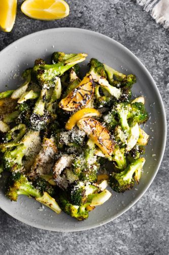 Grilled Broccoli With Lemon And Parmesan