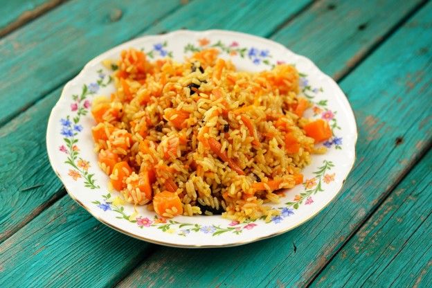 Pumpkin rice pilaf