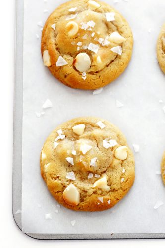 Salted White Chocolate Macadamia Nut Cookies