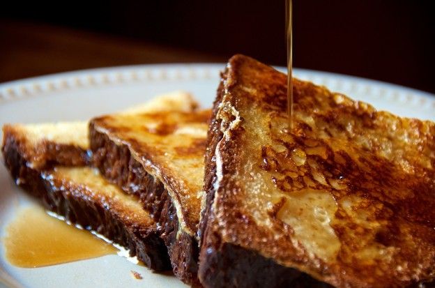 Creamy caramel French toast