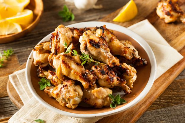 Lemon Garlic Chicken Wings