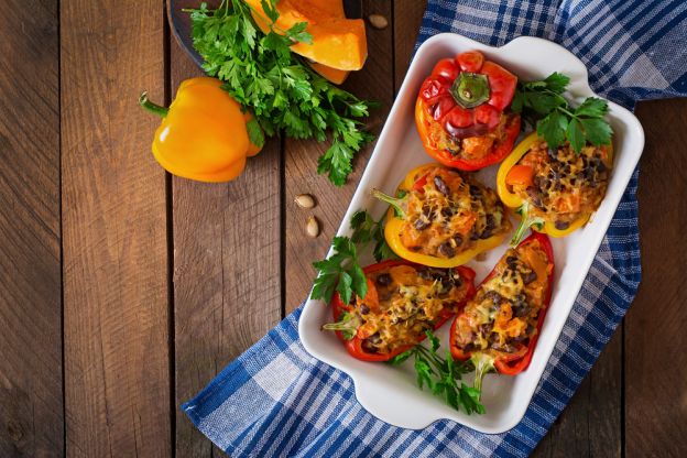 Pumpkin Stuffed Peppers