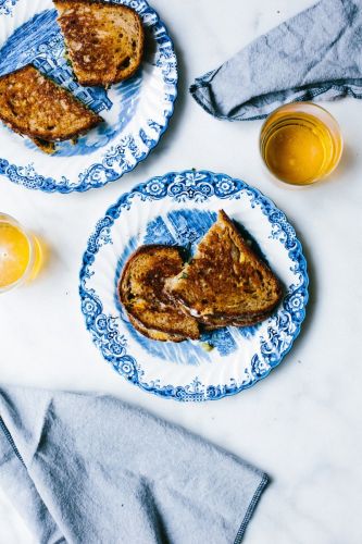 Grilled Cheese with Charred Scallions