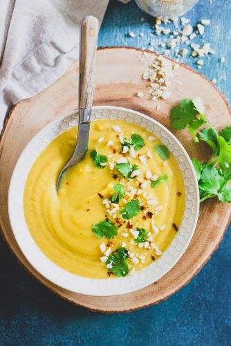 Creamy Coconut Delicata Squash Soup