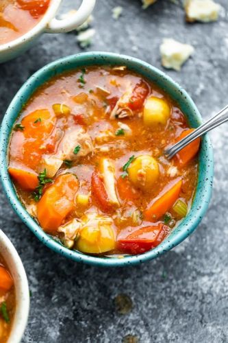 Slow Cooker Tuscan Chicken Stew