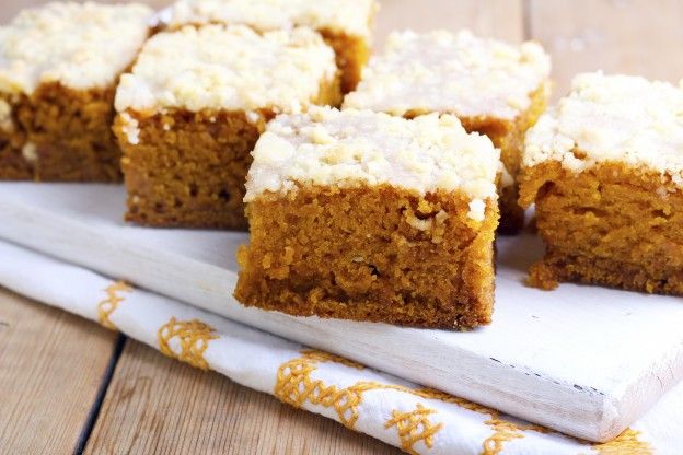 Soft pumpkin squares