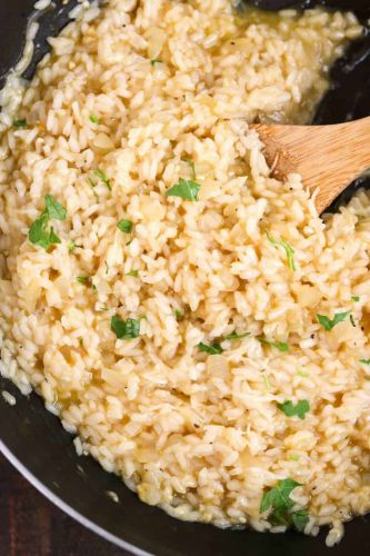 Creamy Garlic Parmesan Risotto