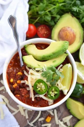 Healthy Slow Cooker Taco Chili