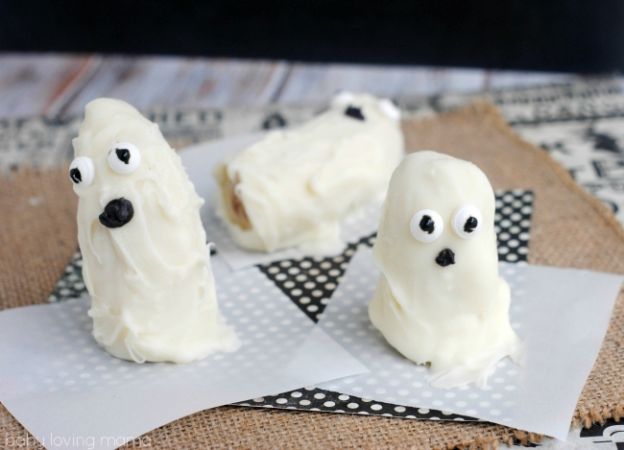 White Chocolate Banana Ghosts