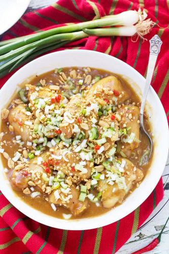 One-Pan Spicy Thai Peanut Chicken