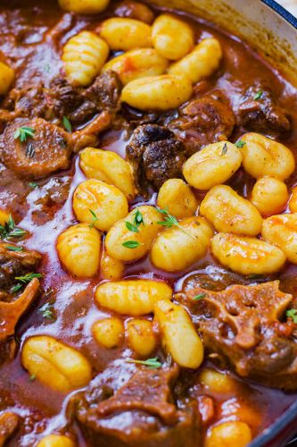 Oxtail Gnocchi Stew