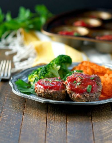 Lightened-up mini meatloaf