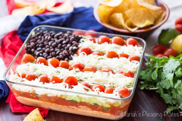 Lightened up 7 layer dip