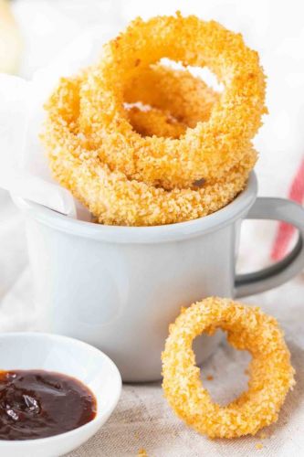 Flourless Crunchy Onion Rings