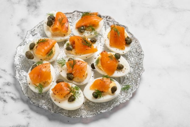 Deviled Eggs with Smoked Salmon