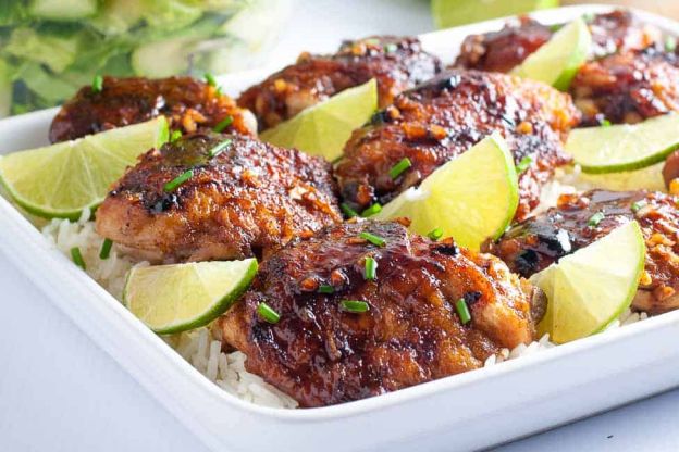 4 Ingredient Honey Lime Chili Chicken Thighs