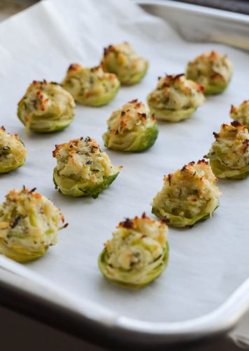 Ricotta & Herb Stuffed Brussels sprouts