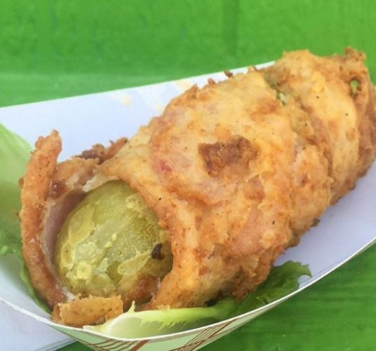 Kansas: Stuffed Pickle On A Stick