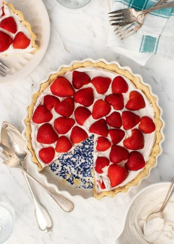 Coconut Cream Strawberry Tart