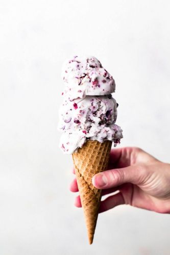 No Churn Mixed Berry Ice Cream