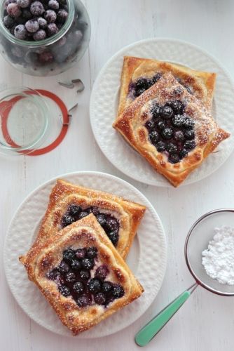 Mini blueberry turnovers