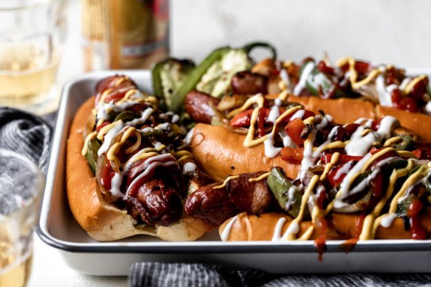 Bacon Wrapped Hot Dogs AKA Danger Dogs