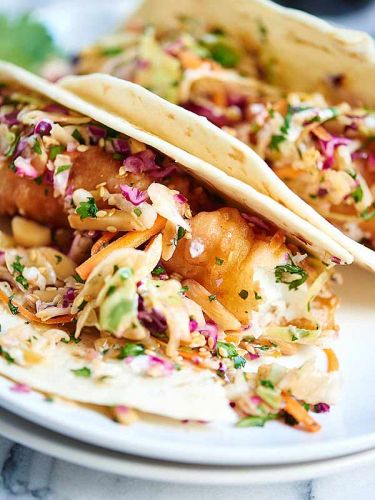 Beer Battered Fish Tacos