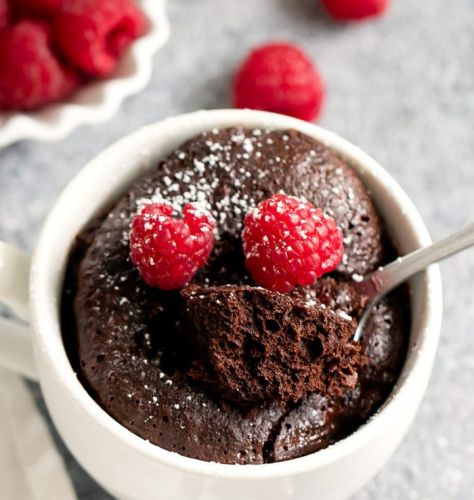 3-Ingredient Keto Chocolate Mug Cake