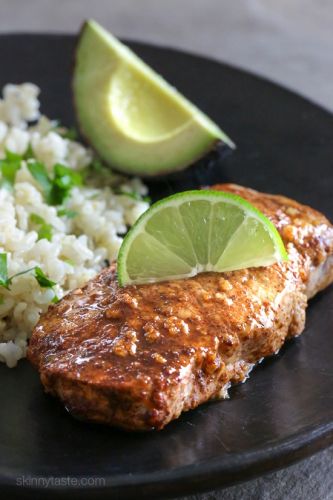 Quick GArlic Lime Marinated Pork Chops