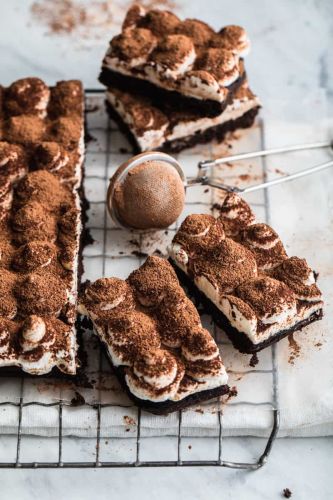 Gluten Free Tiramisu Brownies