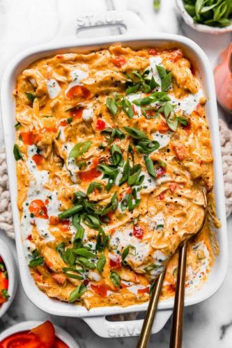 Crockpot Buffalo Chicken Dip