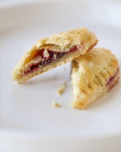 Mini Berry and Nutella Heart Pies