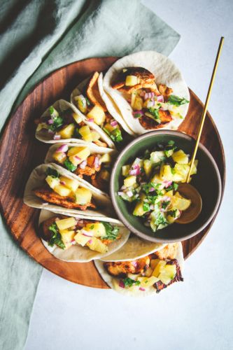 Quick and Easy Chicken Tacos with Pineapple Salsa