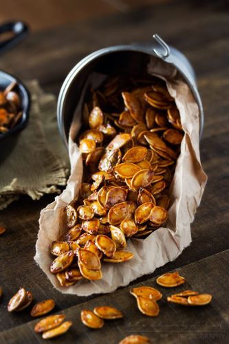 Spiced Honey Roasted Pumpkin Seeds