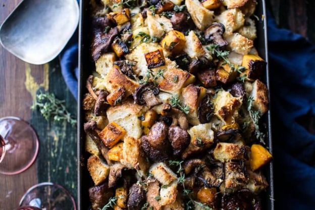 Butternut squash and wild mushroom stuffing