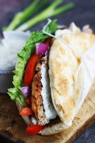 Easy Chicken Gyros & Tzatziki Sauce