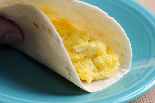 Egg and cheese tortillas