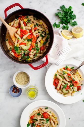 One Pot Penne Pasta