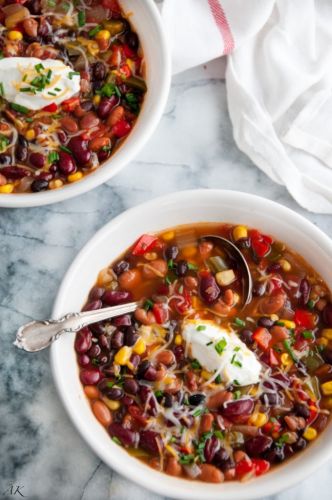 Slow Cooker Three Bean Chili