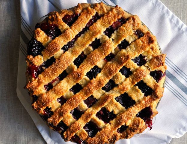 Triple Berry Plum Pie