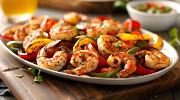 Grilled Shrimp Fajitas