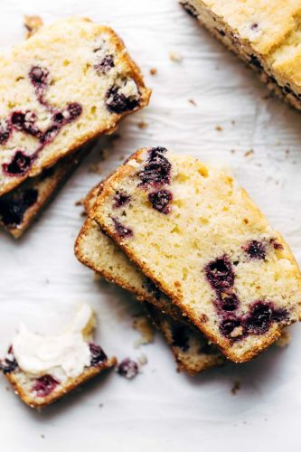 springy blueberry lemon bread